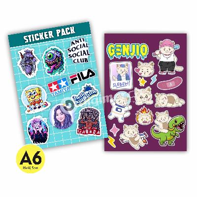 Stiker Pack Vinyl A6 1 Digital Merchandise